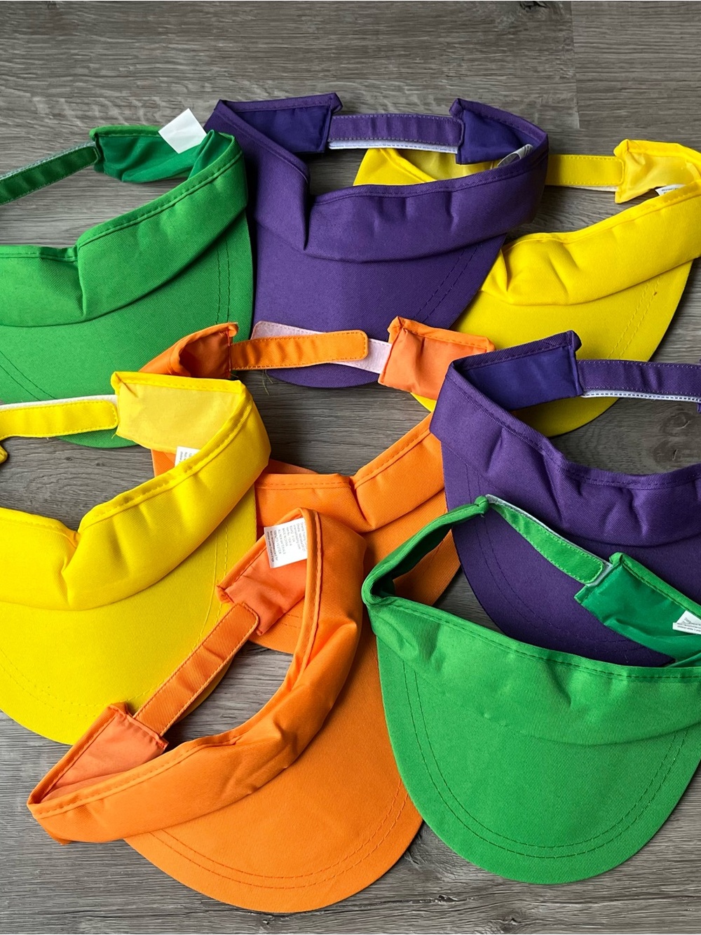 Lot of Colorful Adjustable Visors